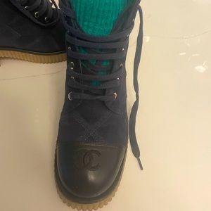 Chanel combat boots. Worn 3 times!